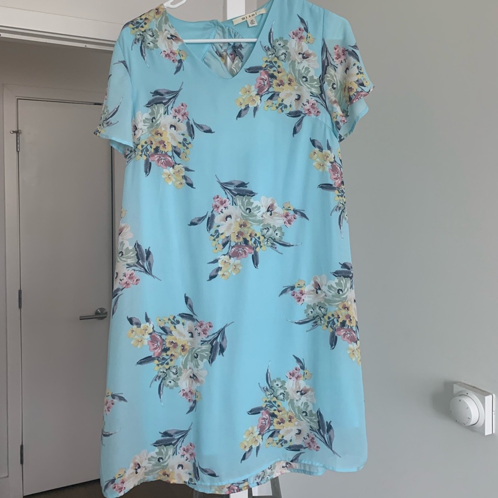 NWT Miami Mini Floral Chiffon Dress XS